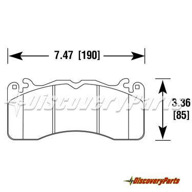 Carbotech CT1792 Race Pads Mustang GT 6 Piston Front 2015+